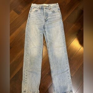 Denim Forum Arlo High Rise Straight Jeans